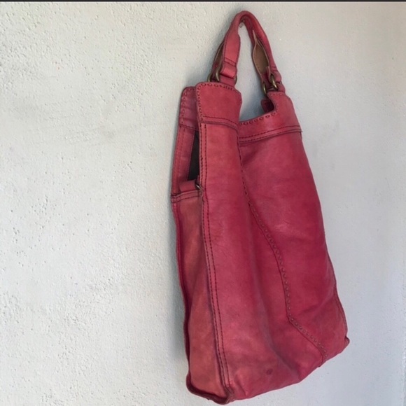 Lucky Brand Purse Abbey Road Red Leather Crossbody Messenger Bag - Picture 9 of 9